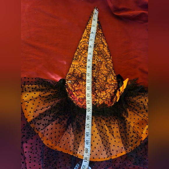 NIB Light Up Witch Hat costume full moon halloween women - Picture 7 of 12